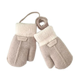 Children’s Mittens 1-3 Years Toddler Lined Knitting Mittens Winter Gloves Warm Skiing Gloves for Boy Girl Universal Size