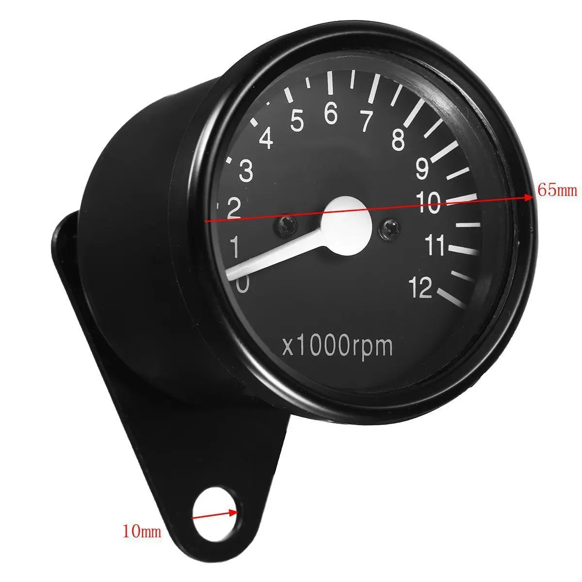 Replacement Mounted Accessory Black 12V 65mm Speedometer Digital Accessories Electronic 1pc Instrument 12000RPM