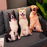 3D Simulation Dog Shiba Inu Bulldog Labrador Corgi Cute Pillow Sofa Bed Car Pillow Cushion Home Decoration Dog Lover Gift