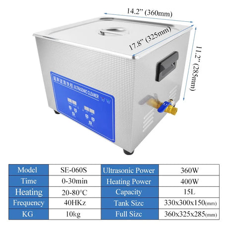 10L-30L 220V Portable Washing Machine Heater Timer Ultrasound Bath Ultrasonic Cleaner for Auto Parts Oil Rust Wax Dust Removal