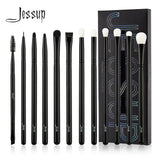 Jessup Eye Blending Brush,12pcs Eye Brushes Set, Natural-Synthetic Eyeshadow Flat Liner Smudge Eyebrow Eyelash Pencil T322