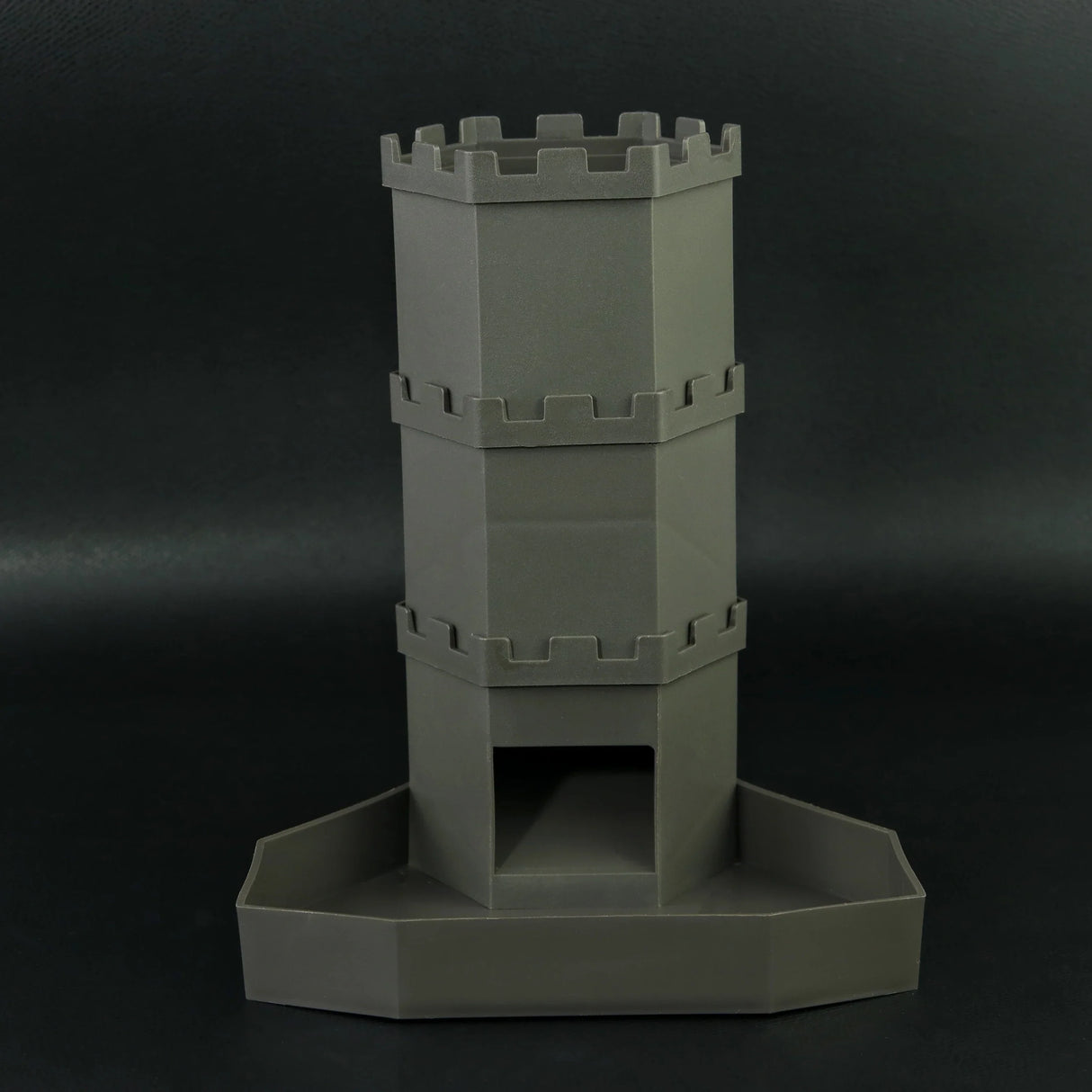 Dice Tower with Bricks Castle Pattern - Ideal for D&D Game RPG and Tabletop Gaming with Dice Rolling Tray