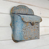 Garden Outdoor Wall Mounted Mailbox Metal Material Retro Style With Bird Pattern Leaving Message Garden Decoration