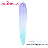 Miss Rola KANEKALON EZ Braid With Tinsel Wire DREAM OCEAN  New Color Synthetic Hair Extension Pre Stretched Twist Jumbo Braid