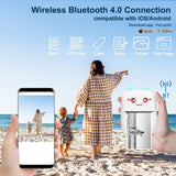 Pocket Mini Printer, Portable Bluetooth Thermal Printer for IOS Android Smartphone, Mobile Wireless Label Receipt Sticker Photo