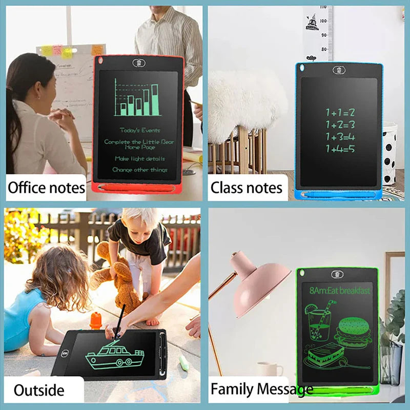 6.5/8.5/10/12/16/19In LCD Drawing Board Writing Tablet Digit Magic Blackboard Art Painting Tool Kids Toy Brain Game Child's Gift