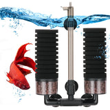 Aquarium Double Head Water Filter Fish Tank Biochemical Sponge Air Pump Skimmer Cleaning Oxygen Filtration Pumps Filters Cotton