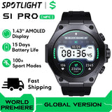 [World Premiere] Global Version Black Shark S1 Pro Smart watch 1.43'' AMOLED Wireless Charging 15 Days Battery Life NFC Chat GPT