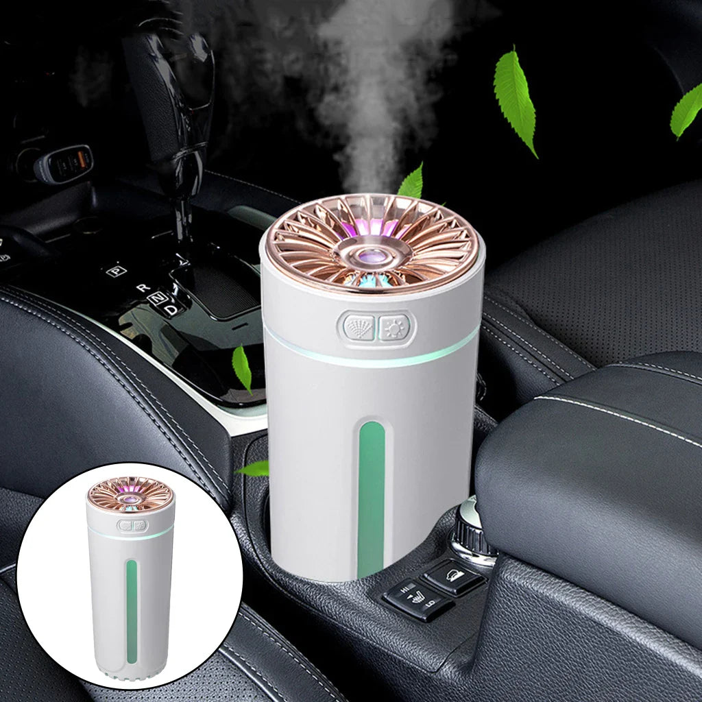 270ML Mini Air Humidifier USB Mute Essential Oil Diffuser Portable Large Spray Car Mist Maker with LED Night Lamp Diffuser