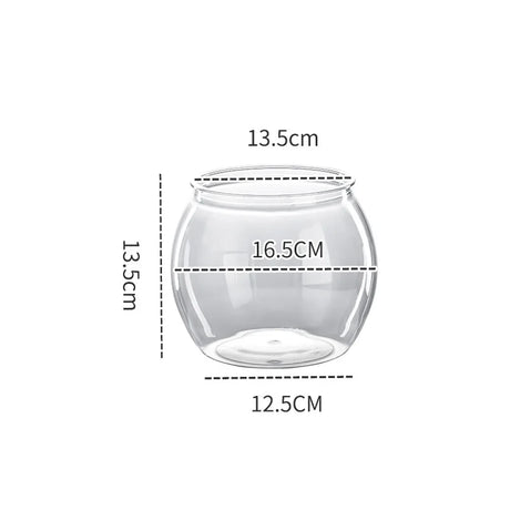 Plastic Transparent Fish Tank Aquariums Goldfish Bowl Round Impact Broken-resistant Office Table Hall Viewing Turtle Fish Tank