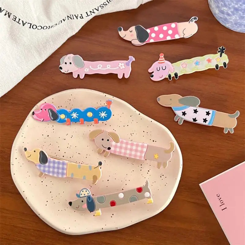 1~5PCS Side Clip Eye-catching Wild Popular Lovely Fashionable Unique Puppy-shaped Hairpin Little Girl Hair Accessories Hairpin