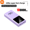 Xiaomi 200000mAh Power Bank Super Large Capacity 120w Super Fast Charging Portable External Battery Mobile Phone Accessories