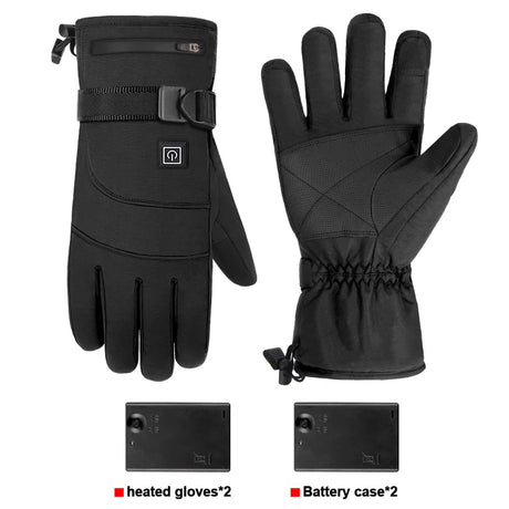 2023 Heated Motorcycle Gloves Guantes Moto USB Electric Heating Gloves Warmer Thermal Biker Motorcyclist Riding Gloves Winter