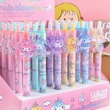 New 48pcs Gel Pen Sanrio Boxed Cartoon Cinnamoroll Pochacco Cute Student Write Press Patch Pens 0.5 Writing Smooth Children Gift