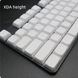 Customized PBT Blank White Keycaps Cherry OEM XDA Profile Not Print Key Cover Replacement for Mechanical Keyboard DIY F19E