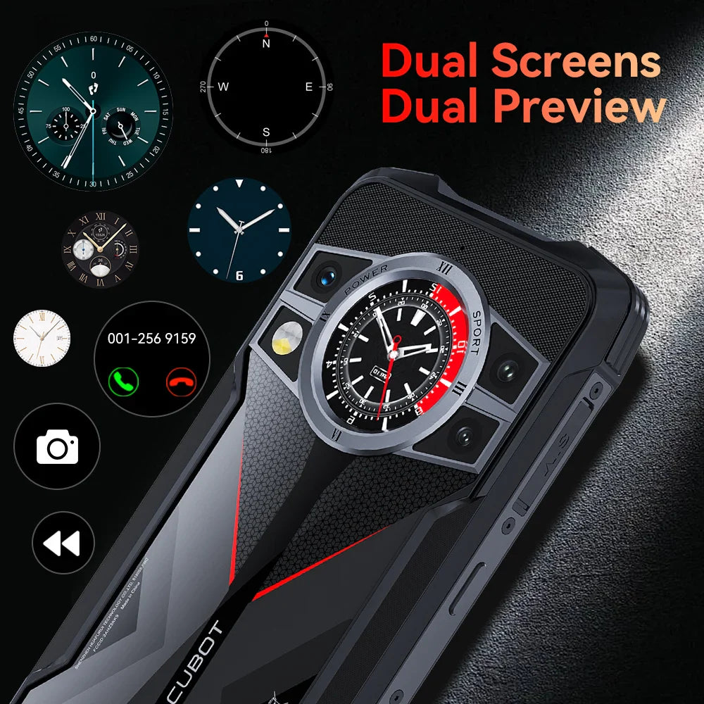 Cubot KingKong 9 Rugged Smartphone 6.583"Screen 120Hz 100MP+32MP Camera Mobile Phone 10600mAh Battery 24GB+256GB NFC Cellphone