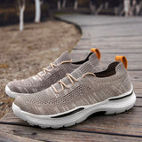 Spring Summer Casual Mesh Shoes Men Breathable Sneakers Non-Leather Thick Bottom Plus Big Size 47 48 49