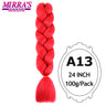 Jumbo Braiding Hair Extensions 24inch Ombre Hair For Braids 5Pcs Box Braid Yaki Texture Synthetic Fiber Fake Hair Mirra’s Mirror