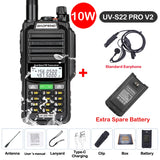 Baofeng UV S22 PRO V2 IP68 Walkie Talkie Waterproof Dual Band 136-174/400-520MHz Ham Radio Upgraded Of UV9R UV5R Pro 50KM Range