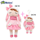 Metoo Doll Stuffed Toys Kawaii Mother and Kid 2 Piece Angela Plush Sleeping Toys For Girls Newborn Baby Christmas Birthday Gift