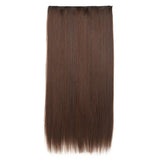 Synthetic Clip in Hair Extensions 6 Pcs/Set 16 Clips Long Straight Hairpieces Clip On Hair Extension for Women Blonde