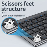 Bluetooth Keyboard Three-mode Full-size Wireless Keyboard and Mouse Combo Multi-Device Rechargeable Keyboard Set