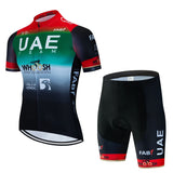 UAE Cycling Mtb Tricuta Man Uniform Men's Clothing Pants Jersey Costume Bike Clothes Shorts 2024 Laser Cut Mens Complete Bib Gel