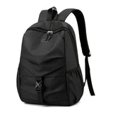 Male Backpacks College Student School Backpack Men Light Weight Travel Back Pack Bag Business Office Black