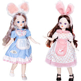 Attractive Eyes 1/6 Bjd Byte Dolls For Kid Girls Birthday Gift Ball-jointed Anime Figure Doll 30cm with Dresses Clothes Dress Up