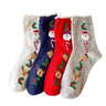 4 Pairs/Lot Children Girls Socks Christmas Socks For Kids Cotton 2-12Years Comfortable Toddler Leg Warmers Boys Long Socks