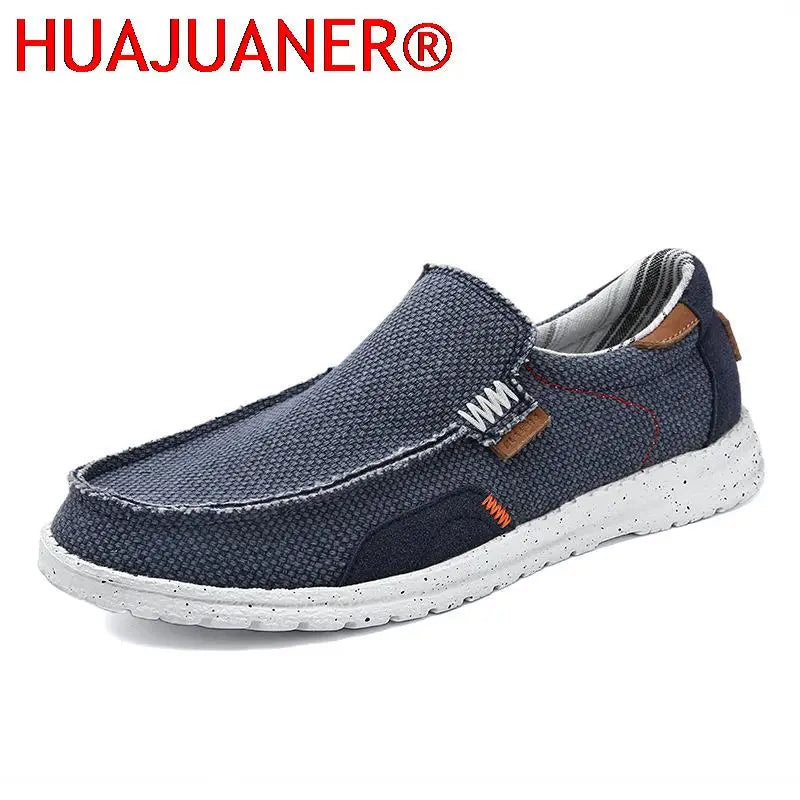 Men Shoes Leisure Walk Men Canvas Shoes Fashion Casual Lightweight Non-slip Loafer Flats Shoes Outdoor Sneakers Vulcanized Shoes