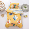 3Pcs Cartoon Cotton Crib Bed Linen Kit Baby Princess Bedding Set Includes Pillowcase Bed Sheet Duvet Cover Without Filler