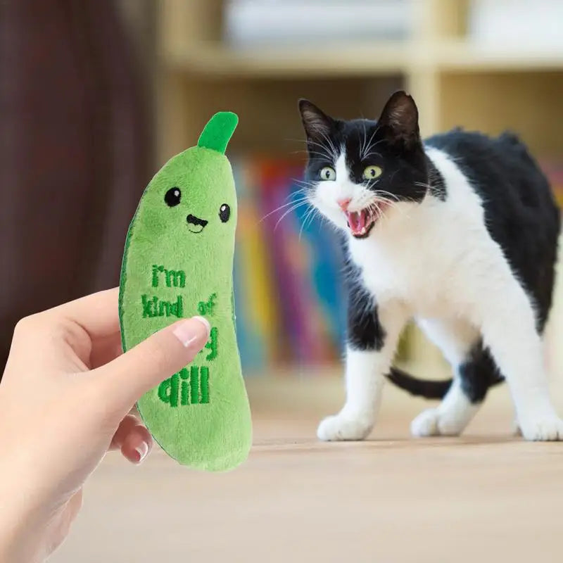 Pet Plush Toy Catnip Toys Stuffed Cat Toy With Natural Catnip Teeth Clean Chew Toy Pet Supplies Wear-Resistant Kitten Chew Plush