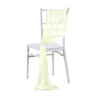 10/50PCS Chiffon Chair Sashes Wedding Chair Decoration 17x250cm For Wedding Aisle Decorations Party Banquet Event Baby Shower