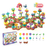 Flower Garden Building Toys Set For Kids Educational Activity for Preschool Toddler Creativity Stacking Block Games Gift