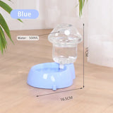 1.8L/500g Cat Automatic Feeder Mushroom Shape Water Bottle Cat Bowl Feeding & Watering Supplies Dog Water Dispenser Pet Products