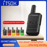 2pcs Mini Toy 1~5 Km UHF Gift Two Way Transceiver 1S 2S  Tablet Colorful Fuselage New Kids Talki Walki Walkie Talkie Radio