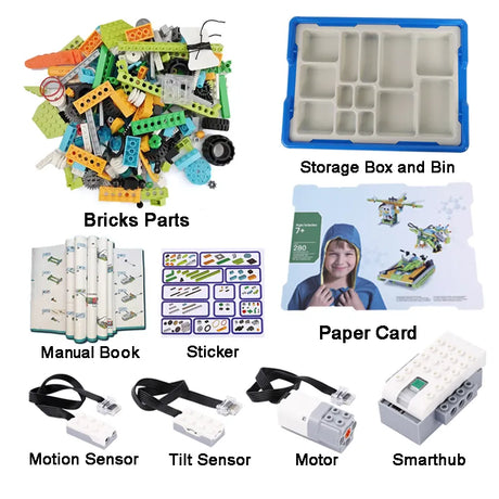 NEW WeDo 2.0 Core Set Robotics STEAM Boxed Kit Compatible with 45300 We-Do Building Blocks DIY Educational Toys Christmas Gifts