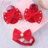 1 Set Cute Gift Bow Flowers Baby Girls Headband Socks Cartoon Animal Bow Newborn Girls Hair Band Kids Headwear Hair Accessories