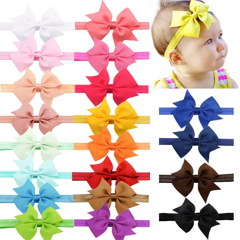 Baby Headband Flower Girls Bows Toddler Hair Bands for Baby Girls Kids Headbands Turban Newborn Haarband Baby Hair Accessories