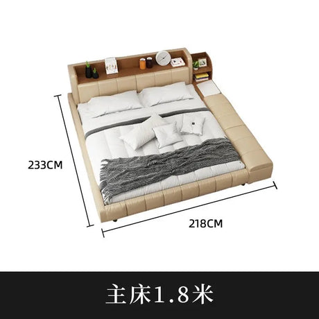 Parent child bed, second  family,  leather , master