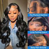 30 40 Inch 13x4 Body Wave Lace Front Human Hair Wigs 250% Brazilian Water Wave 13x6 HD Transparen Lace Frontal Wig For Women