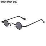 Ins Trendy Small Round Sunglasses Women Men Fashion Classic Metal Frame Shades Hip Hop Punk Sun Glasses Candy Color Sunglasses