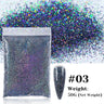 50g Holographic Glitter Powder Resin Art Glitter Laser  Nail Glitter Flakes Hexagon Shape Sparkly Sequins Resin DIY Accessories