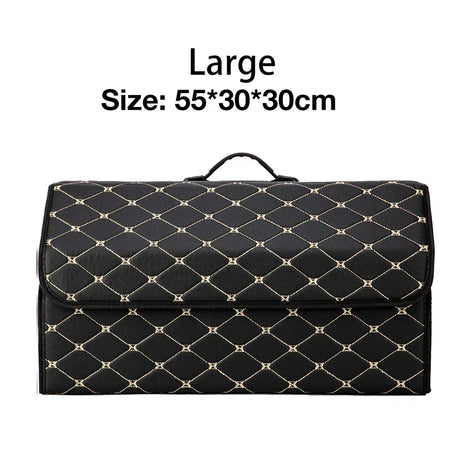 Folding Car Storage Box Large Capacity Auto Trunk Organizer Boxes Leather Waterproof Cars Stowing Tidying Multi-color Interior