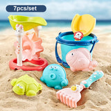 QWZ New Baby Beach Toy Sandbox Set Model Kids Play Sand Tool Mesh Shovel Game Summer Outdoor Beach Bag Toys For Children Gifts