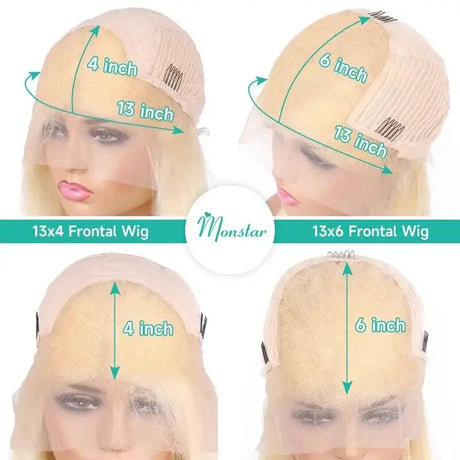 13x4 13x6 Blonde bob Wig Lace Front Human Hair Wigs 613 Straight HD Lace Frontal Wig Bob Glueless Wig Human Hair Ready To Wear