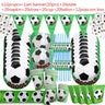 Green Football Birthday Party Decorations Kids Disposable Tableware Set Baby Shower 10-20 People Sport Game Party Decor Supplies