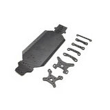 Wltoys 124017 124016 144001 144010 144002 upgrade parts Carbon fibre chassis shock bracket arms fixed parts set accessories