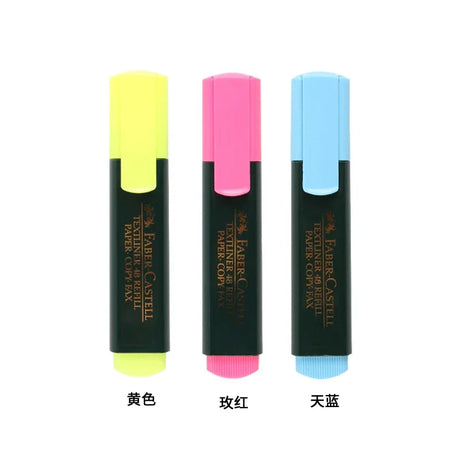 1pcs/3pcs German Faber Castell Highlighter 1548 Color Marker Student with Color Eye-catching Cute Office School Supplies